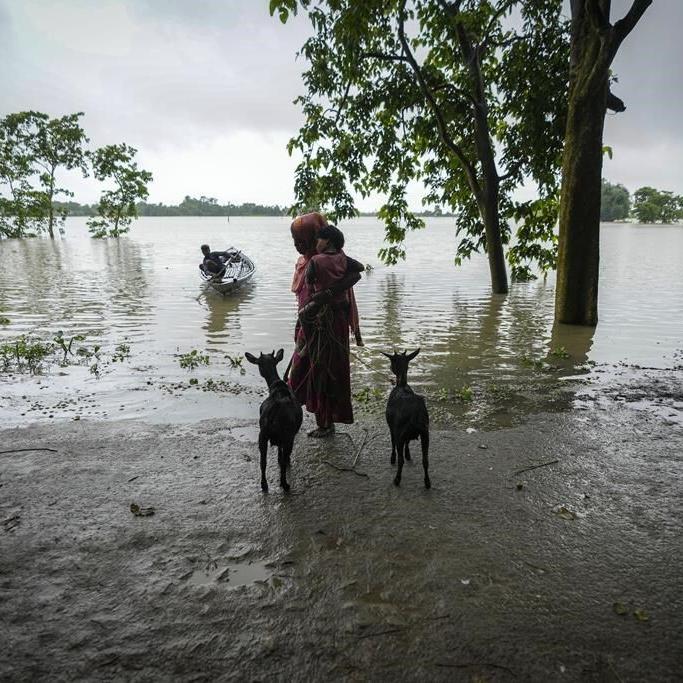 Floods and landslides triggered by heavy rains in India's northeast kill at least 16 people